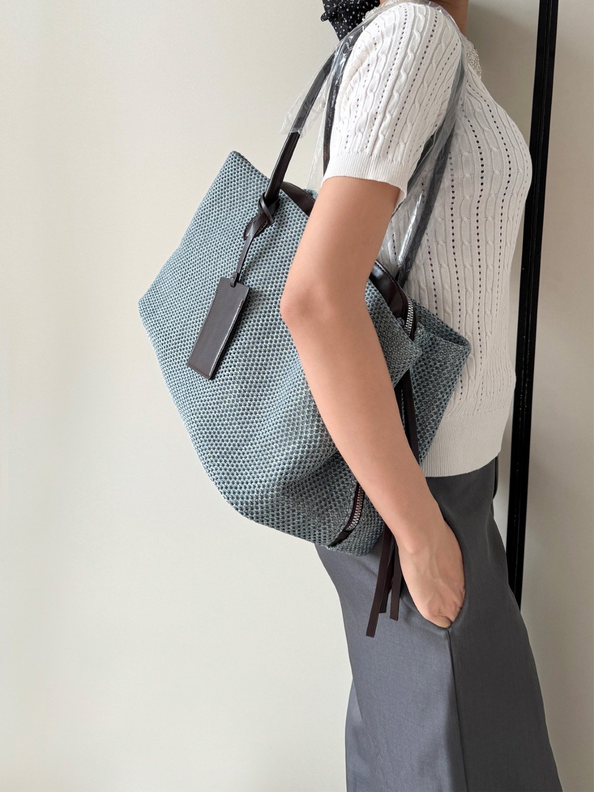 Cemplung Knitted Blue Biru
